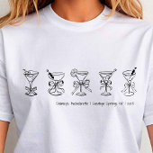 T-shirt Martini Martini Bachelorette Couverture ou sommeil