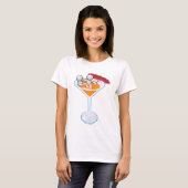 T-shirt Martini romantique (Devant entier)