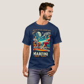 T-shirt Martini Space Affiches de voyage Death Star Cockta (Devant entier)