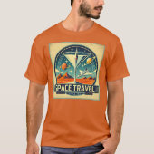 T-shirt Martini Space Travel 1957 New Worlds Logo (Devant)