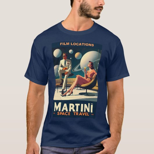 T-shirt Martini Space Travel Affiches Emplacements du film (Devant)