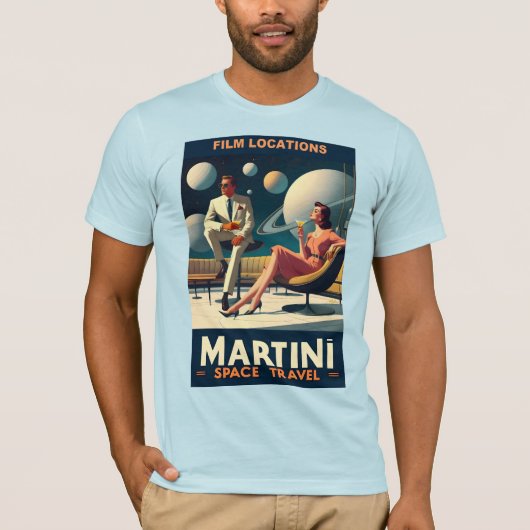 T-shirt Martini Space Travel Affiches Emplacements du film (Devant)
