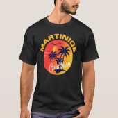 T-shirt Martinique Caribbean Paradise Belle Plage Océaniqu (Devant)
