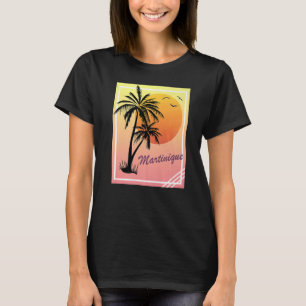 T-shirt Martinique Retro Vintage Sunset