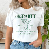 T-shirt Martinis & Mariage Bachelorette