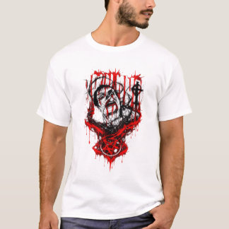 T-shirt Martyr cramoisi – Conception Métal Gothique Horreu
