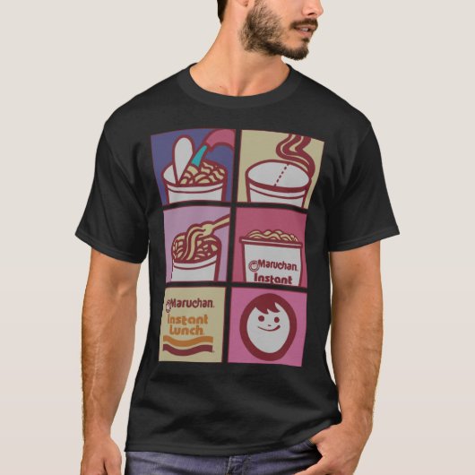 T-shirt Maruchan Instant Lunch Boxed Up Cooking Instructio (Devant)