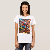 T-shirt Marvel Bingo Heroes (Devant entier)