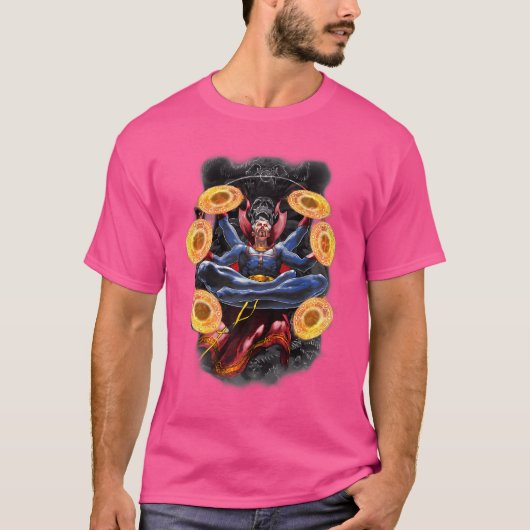 T-shirt Marvel Comics Retro Classic Dr Strange Dark Multi (Devant)