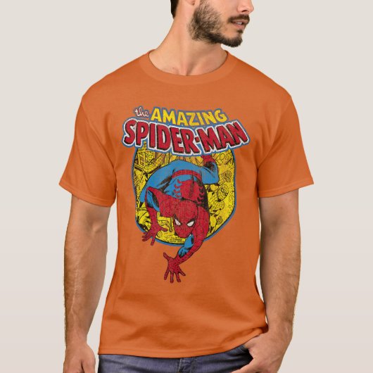 T-shirt Marvel Comics SpiderMan Incroyable Bande Dessinée (Devant)