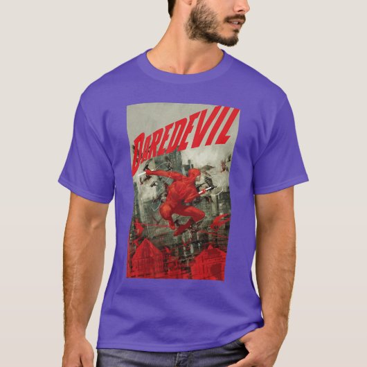 T-shirt Marvel Comiology Daredevil Connaître la Peur Comic (Devant)