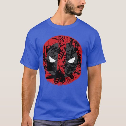 T-shirt Marvel Deadpool Comic Logo Fill funny (Devant)