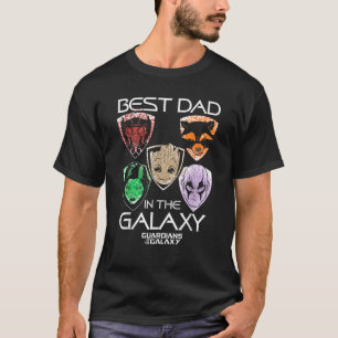 T-shirt Marvel Gardiens De La Galaxie Meilleur Papa Père S