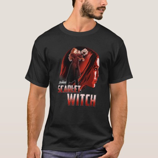 T-shirt Marvel Infinity War Sorcière Écarlate Profil Premi (Devant)