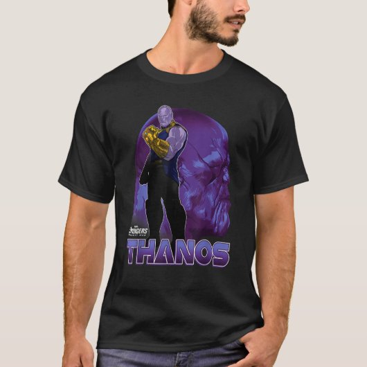 T-shirt Marvel Infinity War Thanos Big Head Profil Graphi (Devant)