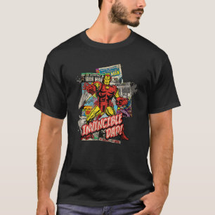 T-shirt Marvel Iron Man Invincible Papa Père s Day Comédie
