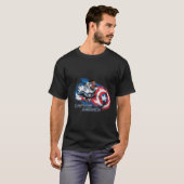 T-shirt Marvel Le Faucon du Soldat d'hiver Capitaine Ameri (Devant entier)