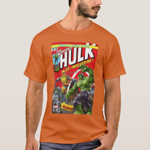 T-shirt Marvel Legends Series Hulk Et Wolverine Comic Cov
