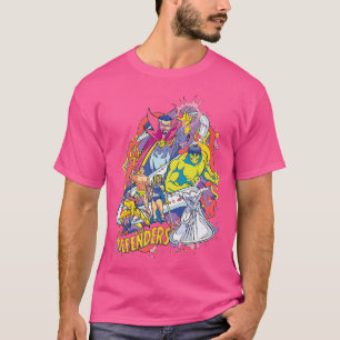 T-shirt Marvel Les Défenseurs Dr Strange Hulk Namor Retro 