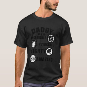 T-shirt Marvel Papa Tu Es Un Père Incroyable Et Invincible
