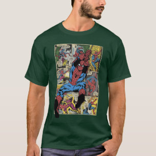 T-shirt Marvel Retro Classique SpiderMan Nuit Vintage Craw