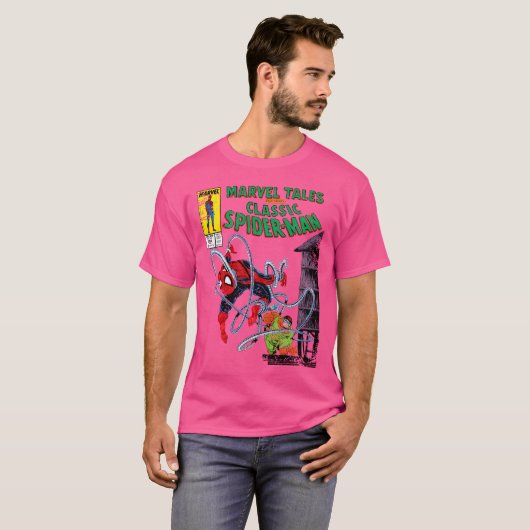 T-shirt Marvel Spider-Man Vs Docteur Octopus Retro Comic (Devant entier)