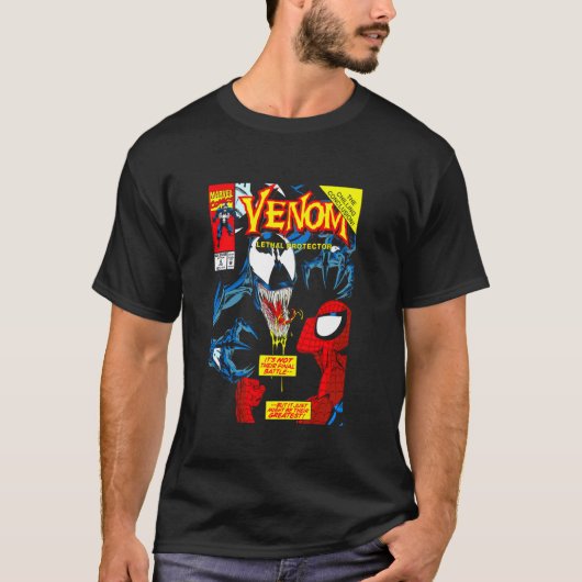 T-shirt Marvel Spider Man VS Venom Chilling Conclusion Com (Devant)