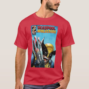 T-shirt Marvel Studios Deadpool Wolverine Couverture de Ba