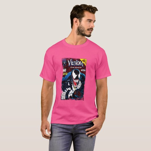 T-shirt Marvel Venom Classic Retro Lethal Protecteur Big C (Devant entier)