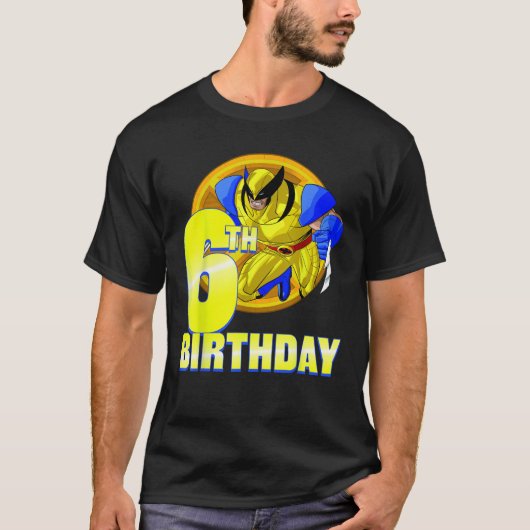 T-shirt Marvel X Hommes Wolverine 6e Anniversaire Badge (Devant)