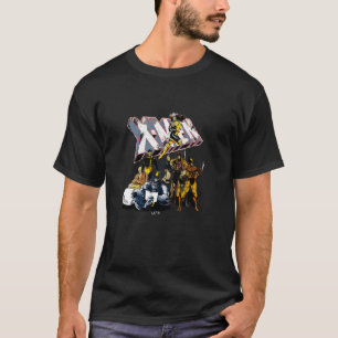 T-shirt Marvel X-Men Heroic Lineup Distressed Group Shot