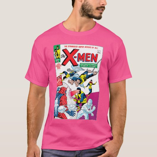 T-shirt Marvel XMen First Comic Book Appearance Cover Vint (Devant)