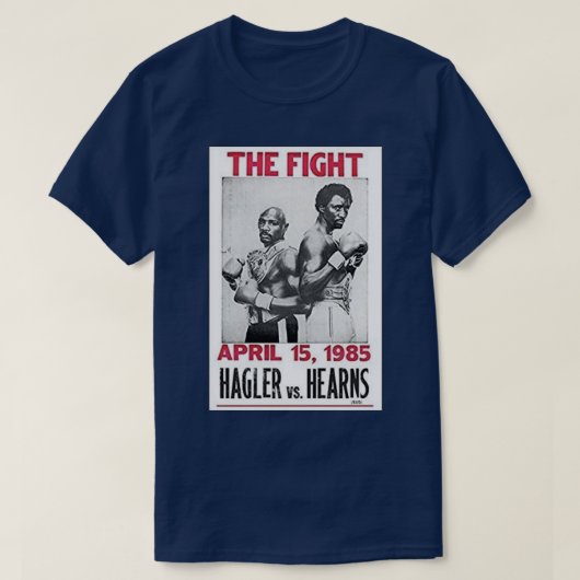 T-shirt Marvin Hagler contre Tommy Hearns (Design devant)