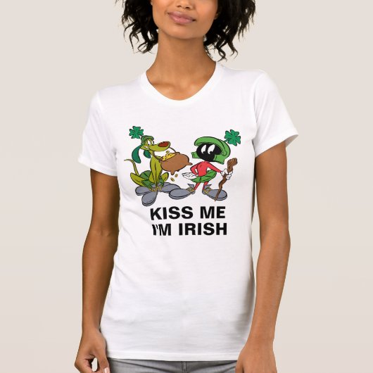 T-shirt MARVIN LE MARTIEN ™ avec K-9 | Saint-Patrick (Devant)