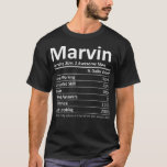 T-shirt MARVIN Nutrition Funny Anniversaire Nom personnali<br><div class="desc">MARVIN Nutrition Funny Anniversaire Nom personnalisé Idée cadeau</div>