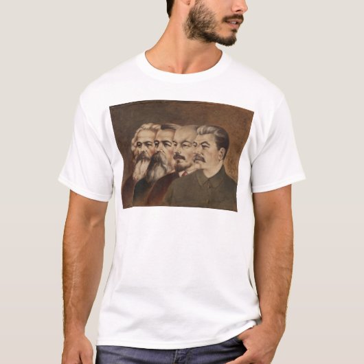 T-shirt Marx, Engels, Lénine, et Stalin (Devant)