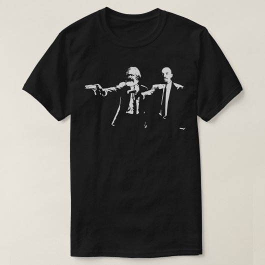 T-shirt Marx et Lenin Fun Philosopher Shirt (Design devant)
