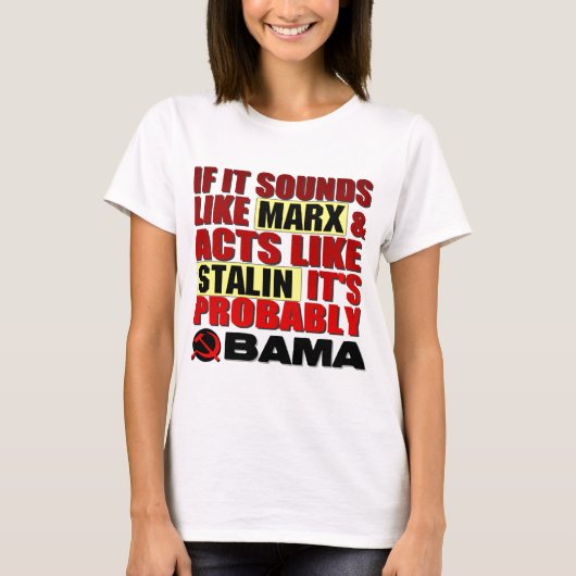 T-shirt Marx, Stalin ? Obama ! (Devant)