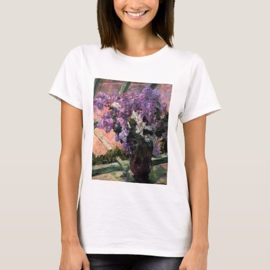 T-shirt Mary Cassatt - Lilacs dans une fenêtre (Devant)