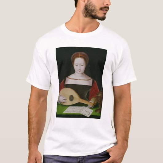 T-shirt Mary Magdalene jouant un luth (Devant)