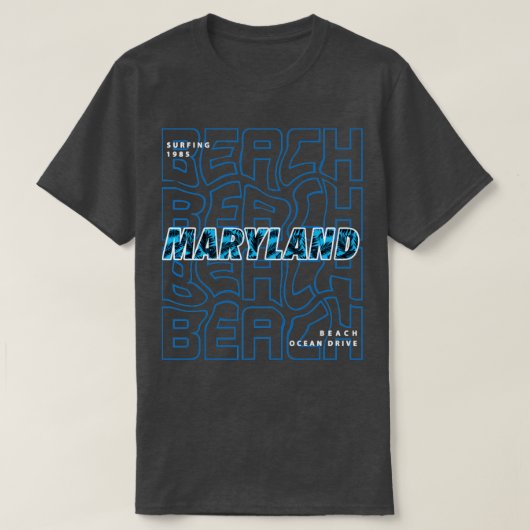 T-shirt Maryland beach party1 (Design devant)