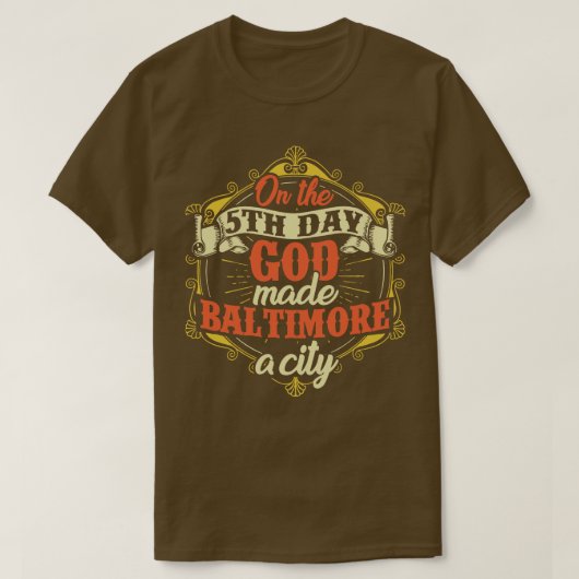 T-shirt Maryland de Baltimore (Design devant)