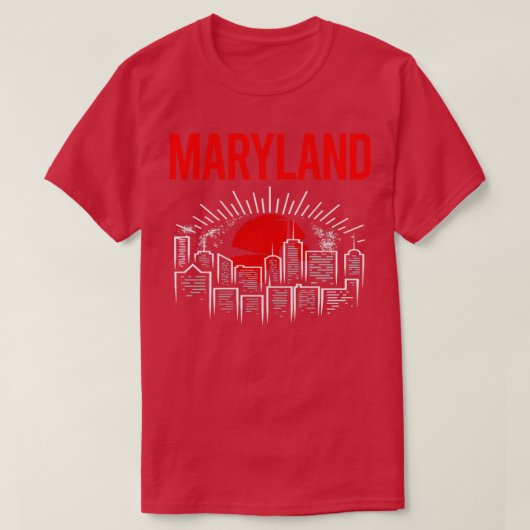 T-shirt Maryland de Red Moon (Design devant)