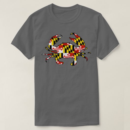 T-shirt Maryland drapeau crabe (Design devant)