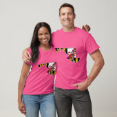 T-shirt Maryland Flag State Shape for Marylanders Oversize (Unisexe)