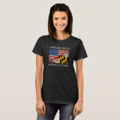 T-shirt Maryland Grown American To The Bone Home State Mar (Devant entier)
