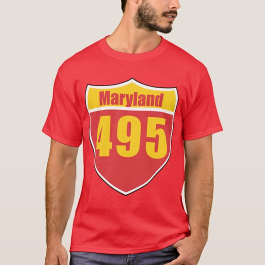 T-shirt Maryland Interstate Sign (Devant)