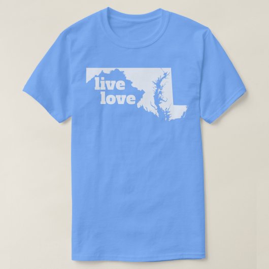 T-shirt Maryland Live Love Maryland (Design devant)