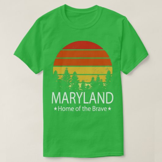 T-shirt Maryland Maison du brave Maryland State (Design devant)