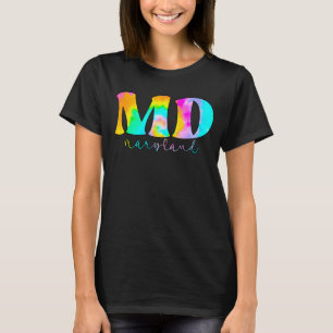 T-shirt Maryland Md Tie Dye